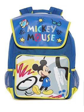 Disney Blue & Yellow Mickey Mouse School Backpack